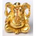 Gold Leafed Ganesha with Incense Stick Holder