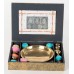 Brass Pooja Thali- 5 piece set with brass bell and diya